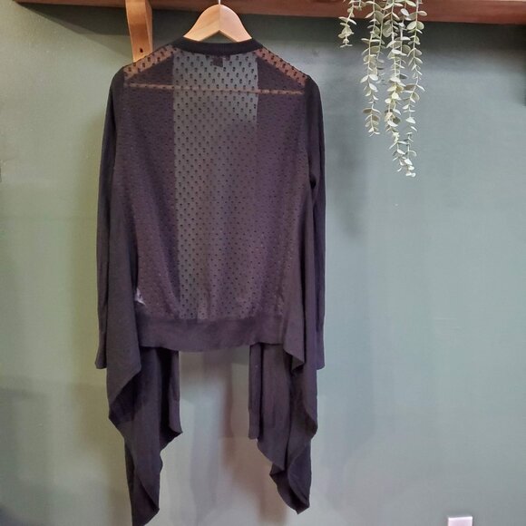 DKNY | Long Sleeve Silk & Cashmere Open Cardigan - Picture 2 of 4